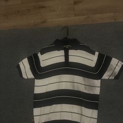 White and Dark Blue Fb County Charlie Brown Shirt Size Medium