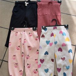 Little Girl Clothes Size 3t Joggers Bundle (4pcs)