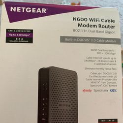 netgear modem +router n600