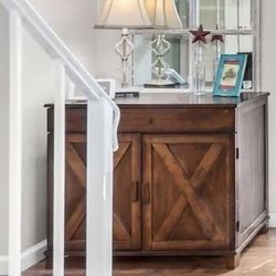 Wooden Cabinet - Can Be Used As A Desk