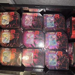 Pokemon Team Rocket Tin (Mewtwo Ex, Persian Ex, Nidoking Ex) 