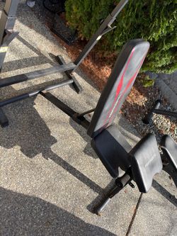 Weights bench press