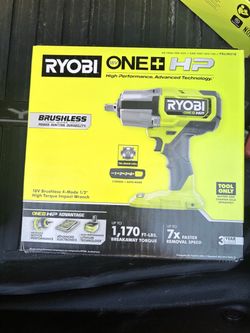 Ryobi 18V ONE+ HP Brushless 1/2" Impact Wrench