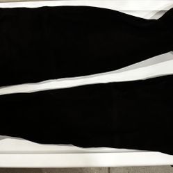 Steve Madden Black Suede Heel Boots Women Size 8.5