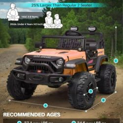 Blitzshark 24V MAX Ride-on Truck 2 Seater 4WD Kids Electric Vehicle 4x4 