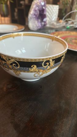 Versace Style Porcelain Bowl