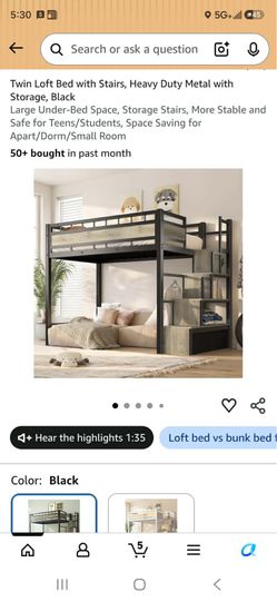 Amazon Twin Loft Bed