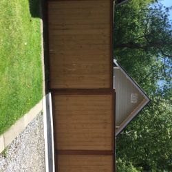 8 foot fence (1) 4 foot gate and (2) 6 foot gate