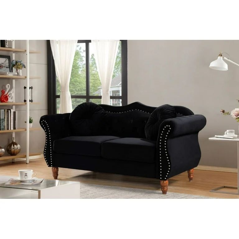 Black Loveseat 