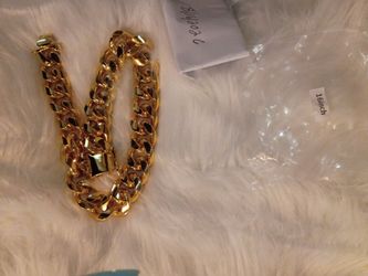 18k gold plated 22mm Miami cuban link bracelet chain