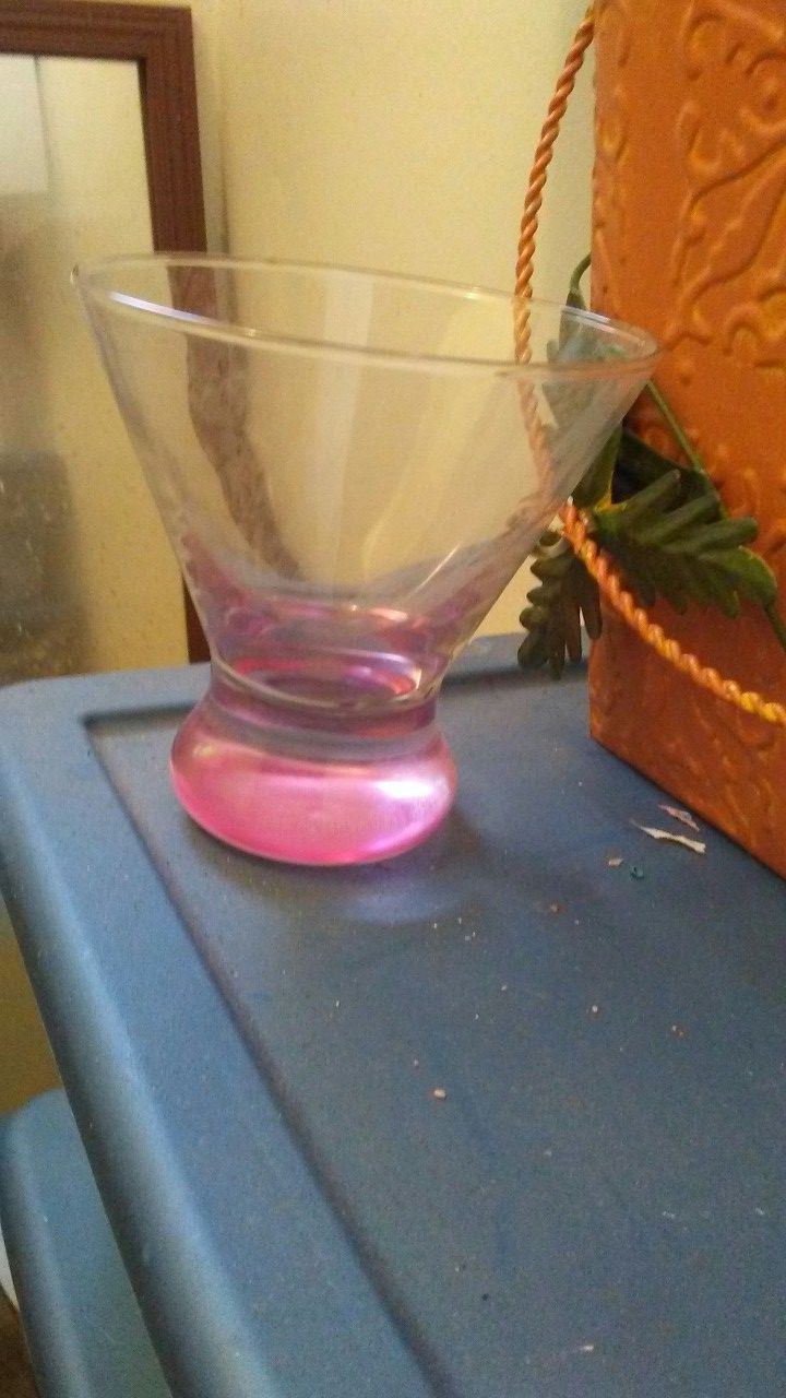 Collectors pink glass