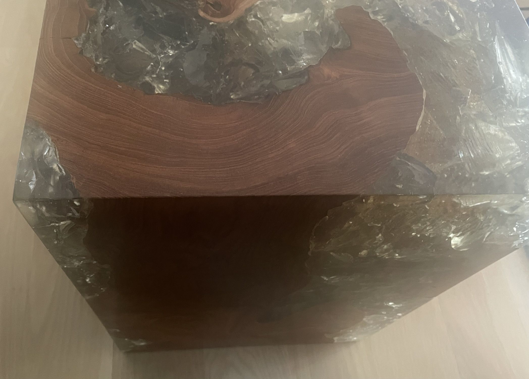 Epoxy End Table