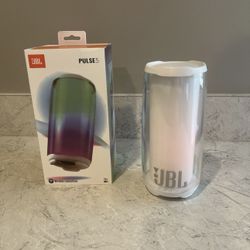 JBL Pulse 5 White Bluetooth Speaker With LED – Brand New