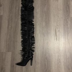 Chap Style Heeled Boots 