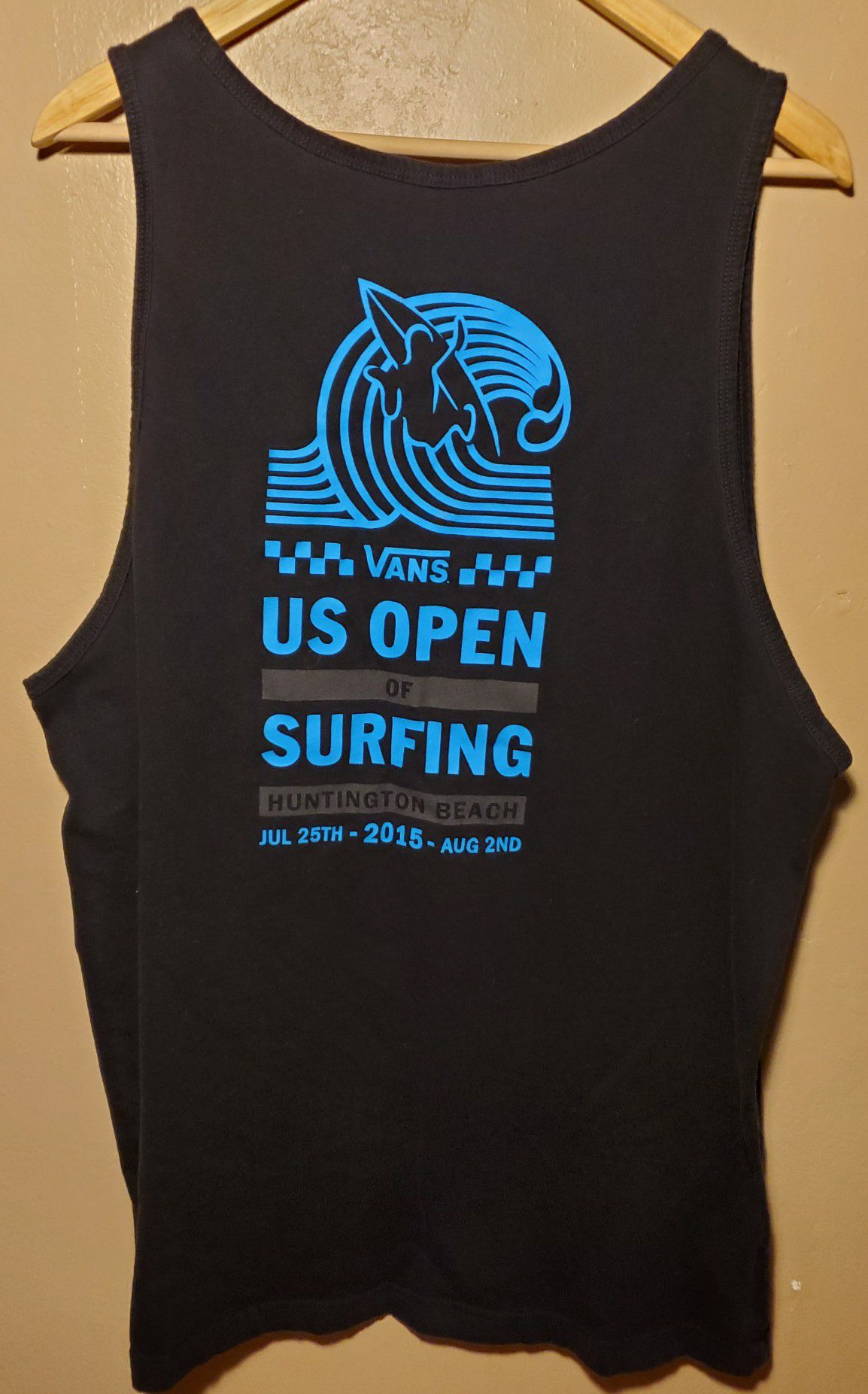VANS U.S. OPEN OF SURFING Tank Top Men's Size XL