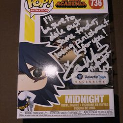 Midnight Galactic Toys Exclusive Funko Pop Signed 
