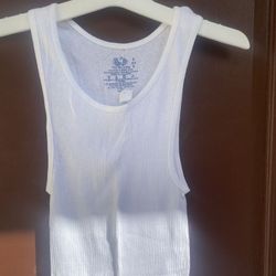 White Men Tank Shirts S & M