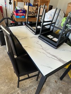 Kitchen table with four chairs