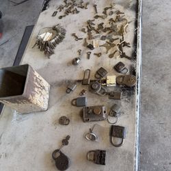 Antique Key And Lock Collection 