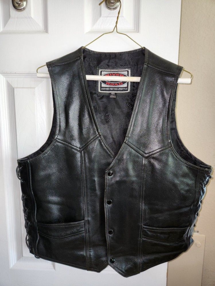 Men's Leather Vest