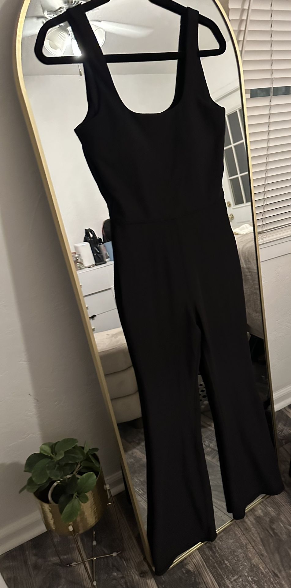 Black Women’s Flared Bodysuit