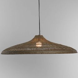 Nossa Wide Natural Woven Pendant Light 42"