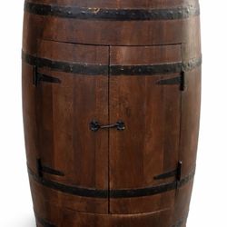 Mango Wood Barrel With Storage