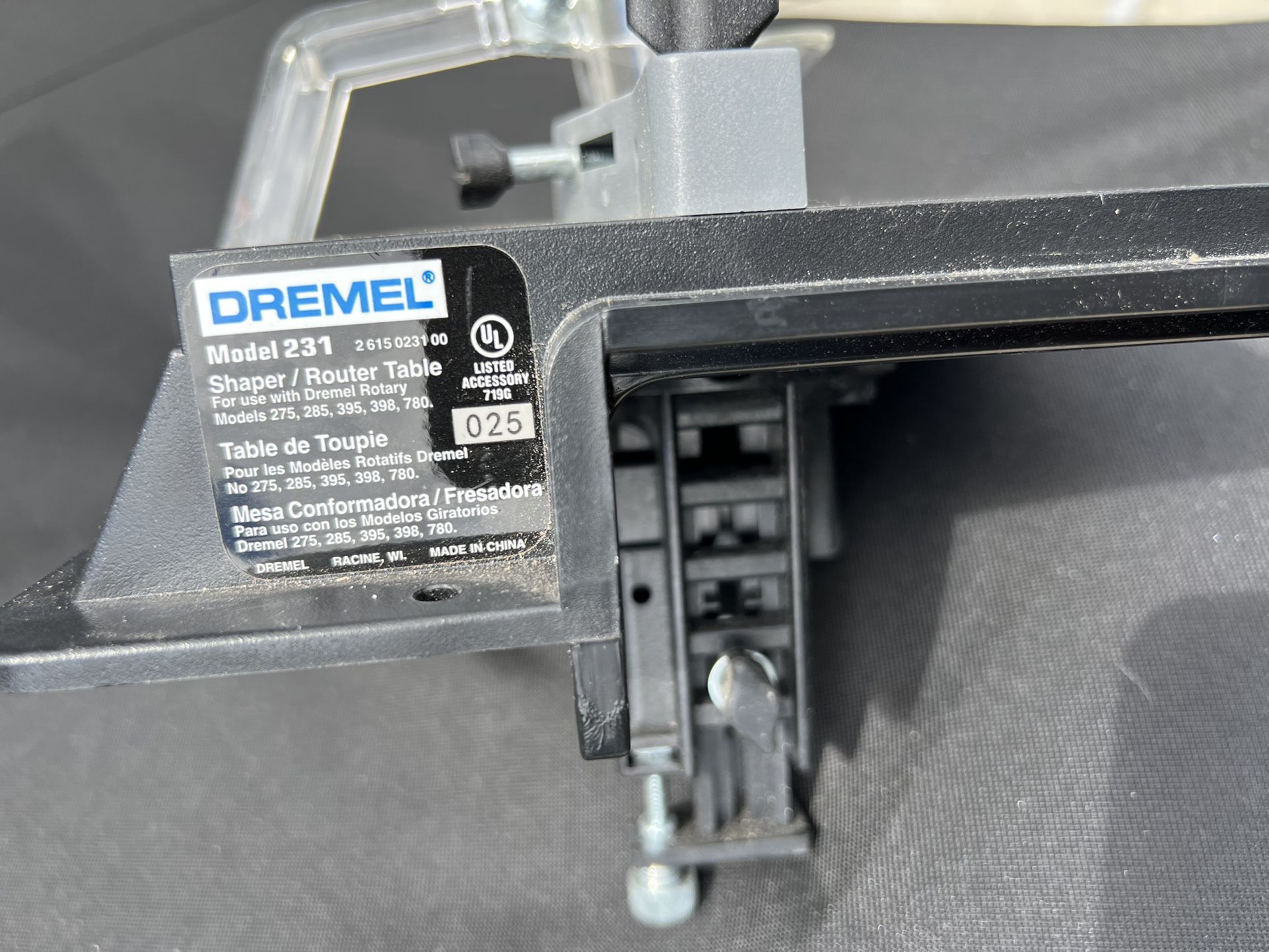 Dremel 231 Portable Rotary Tool Shaper and Router Table