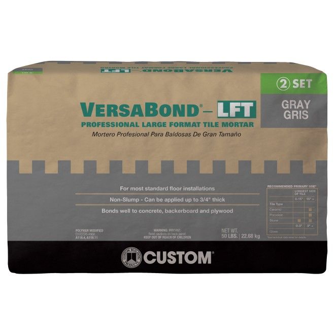 VersaBond-LFT 50 lb. Gray Professional Medium Bed Large Format Tile Mortar