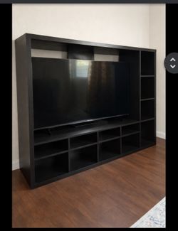 Modern black TV stand / entertainment center