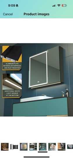 Kww 30x28 Led Mirror Cabinet