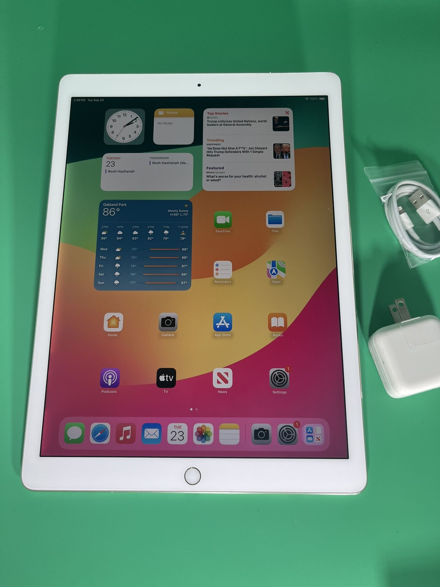 Apple iPad Pro 2nd Gen 12.9” 256GB Wi-Fi + Cellular Unlocked -Gold