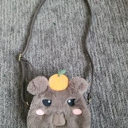 Capybara Furry Figural Crossbody Bag