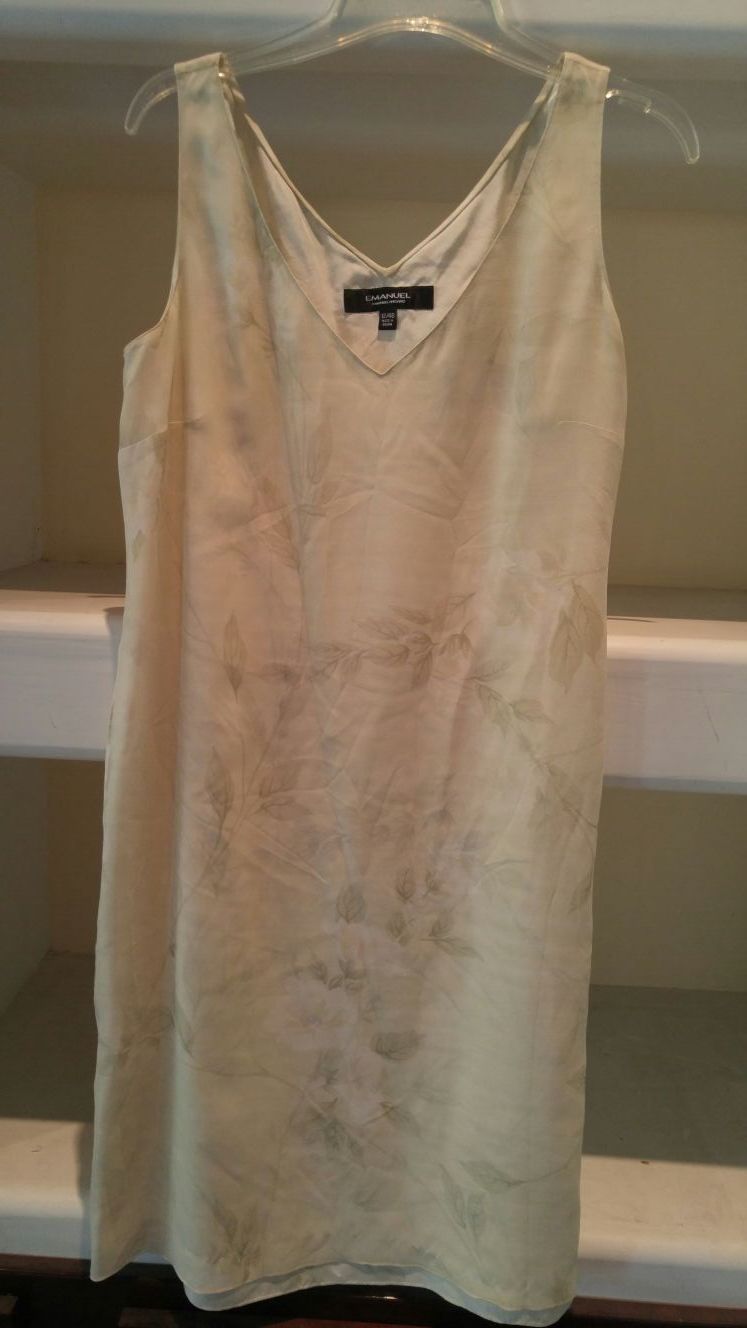 Designer Silk Dress Emanuel Ungaro Sz 12