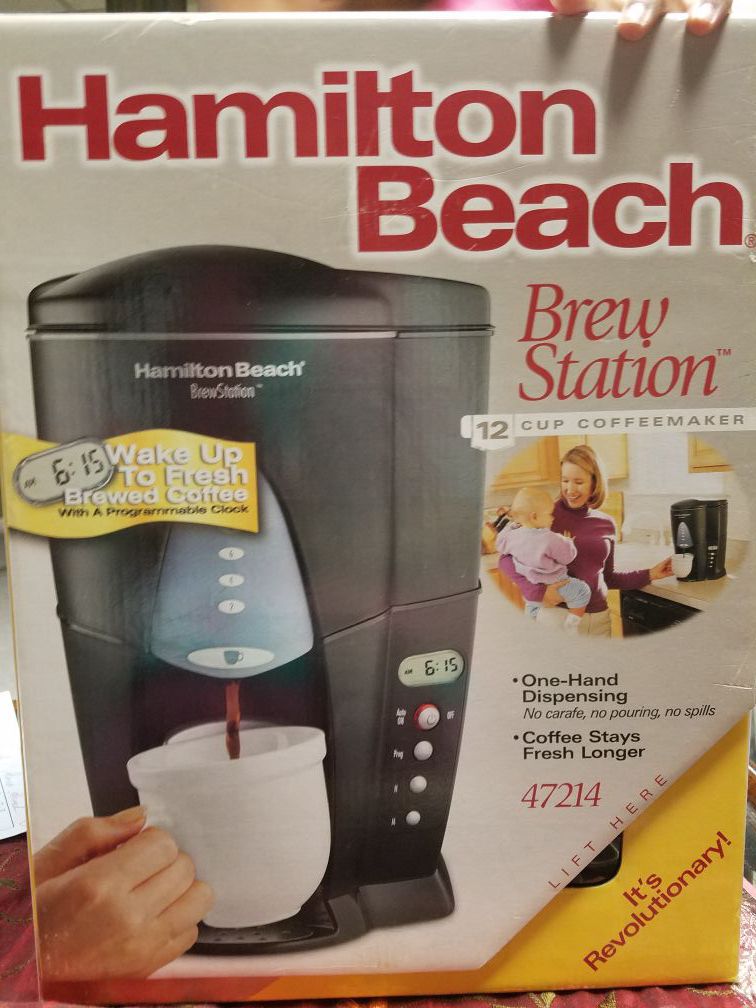 Hamilton Beach Brew station 12-Cup Stainless Steel Residential Drip Coffee  Maker for Sale in Murrieta, CA - OfferUp