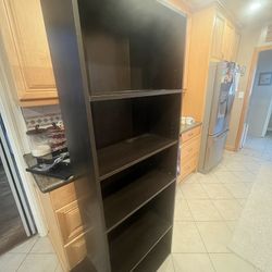 5 Shelf Bookcase And 3 Smaller Bookcase