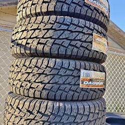 Vendo set de llantas nuevas 265/70R16 marca Arroyo con 50,000 mil millas de garantía