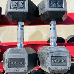 Rogue 35 Lb Dumbbells