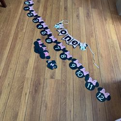 Minnie Mouse Birthday Banner