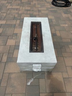 Concrete Gas Propane Fire Pit Table