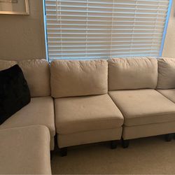 Beige Modular Couch