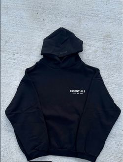 Essentials hoodie black color size S/Small