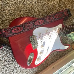 Red Electric Guitar