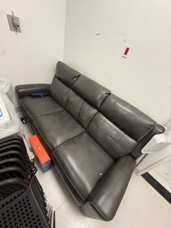 Power Reclining Leather Sofa