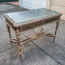 Beautiful Antique Marbletop Console Table 