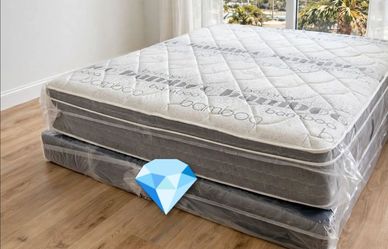 $290 king pillow top mattress only brand new free delivery same day