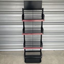 GRIDWALL FLOOR DISPLAY With 4 BASKETS 