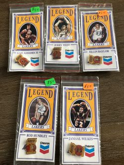 Chevron Lakers Legend 5 Pin Set