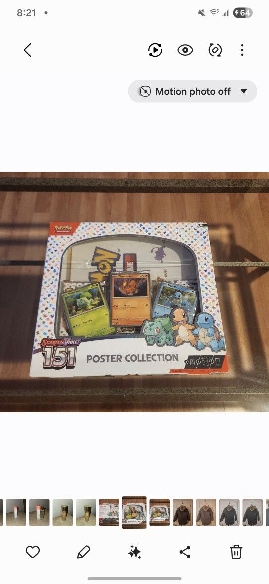 Pokemon TCG Scarlet & Violet 151 Poster Collection Box 3 Booster Packs Brand New FACTORY SEALED