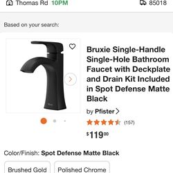 Black faucet